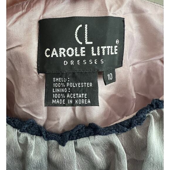 CAROLE LITTLE Vintage Y2K Empire Waist Velvet Straps Leaf Midi Fairy Dress - Picture 9 of 12